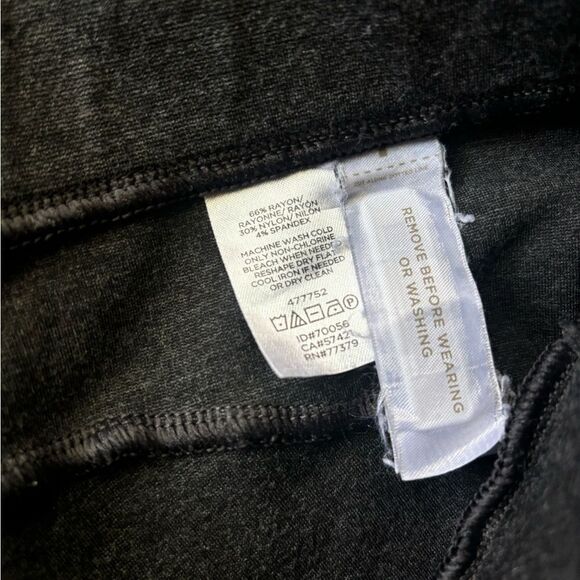 Ann Taylor ankle cropped stretch pants charcoal/grey Size small - Picture 2 of 4